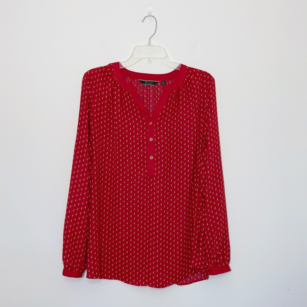 C. Wonder geometric popover blouse